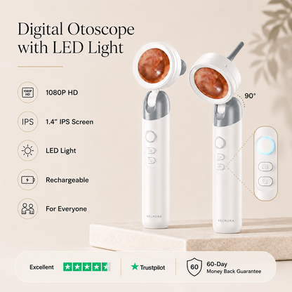 Velnora Digital Otoscope with LED Light
