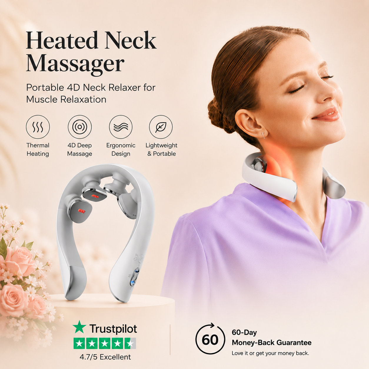 Velnora 4D Heated Neck Massager