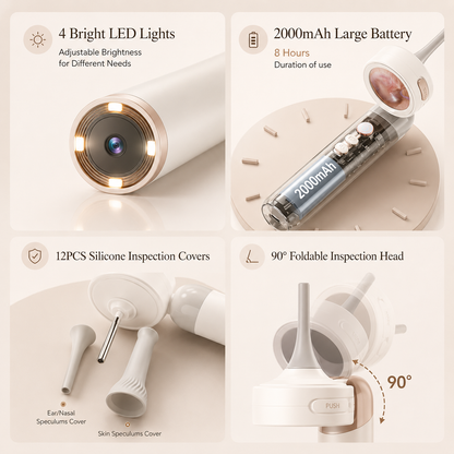 Velnora Digital Otoscope with LED Light