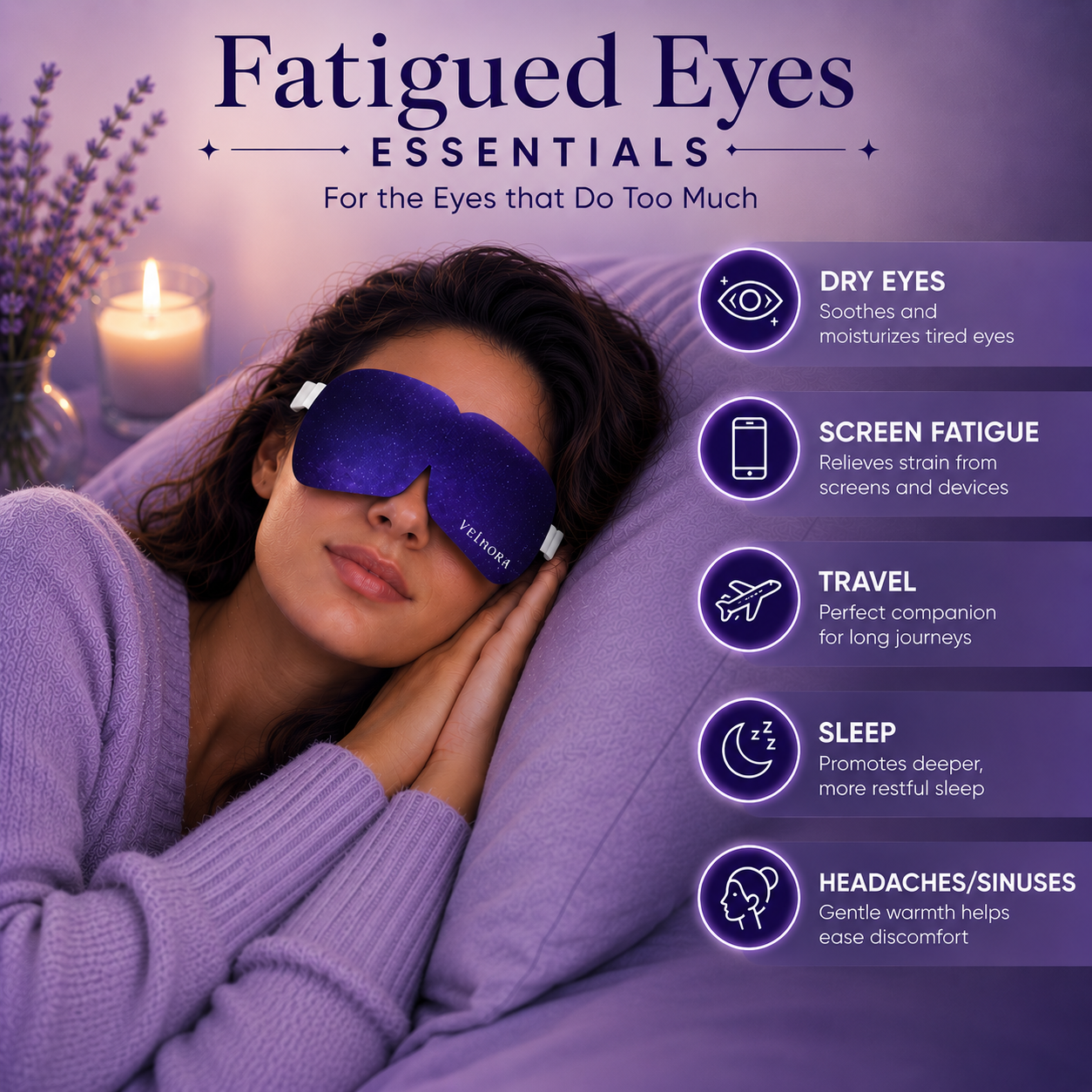 Velnora Steam Eye Masks