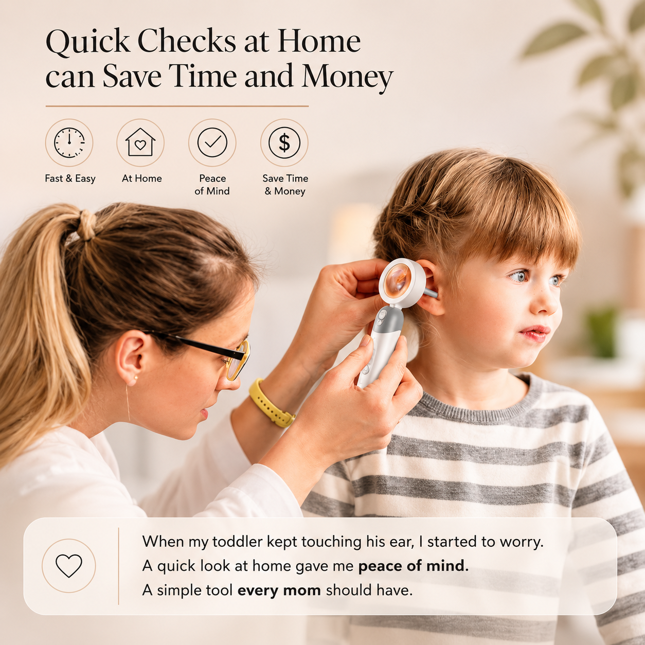 Velnora Digital Otoscope with LED Light